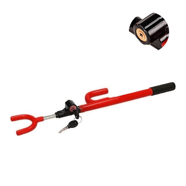 Αντικλεπτικό Μπαστούνι Τιμονιού Αυτοκινήτου με Κλειδιά