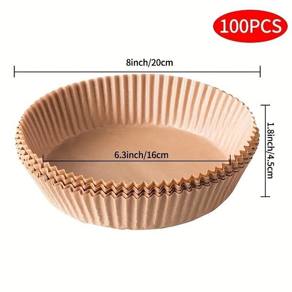 Αντικολλητικό Χαρτί Air Fryer Papper 100τμχ AIR.001.GEN