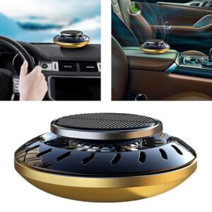 Αρωματικό Κονσόλας Ταμπλό Αυτοκινήτου Ufo Ηλιακά Περιστρεφόμενο Χρυσό
