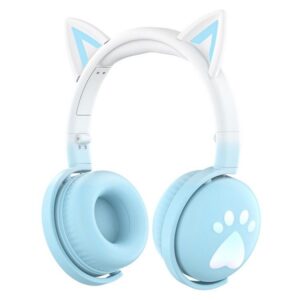 Ασύρματα-Ακουστικά-Bluetooth-KE28-Cute-Cat-1.jpg Ακουστικά Bluetooth Ασύρματα KE28 Cute Cat Ears με Αποσπώμενο Μικρόφωνο