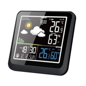 Ασύρματος Σταθμός Καιρού Με Θερμόμετρο Υγρασιόμετρο Ξυπνητήρι B0336