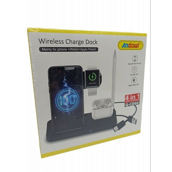 Ασύρματος Φορτιστής (Qi Pad) 10W Μαύρος (Q-CD60) Andowl