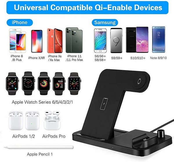 Ασύρματος Φορτιστής (Qi Pad) 10W Μαύρος (Q-CD60) Andowl