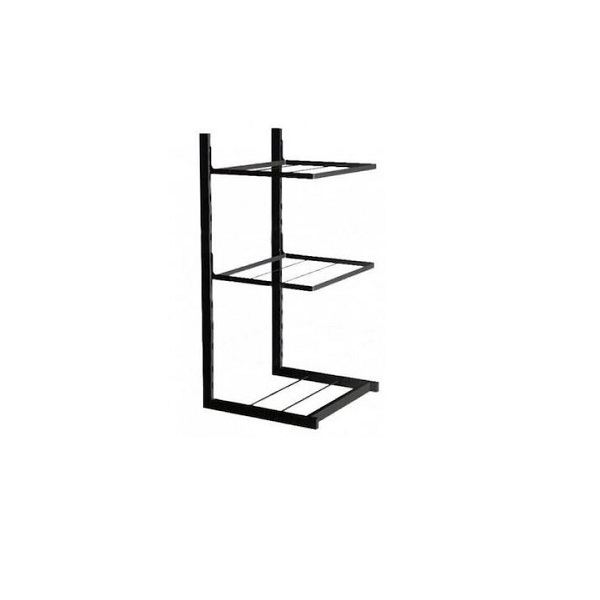 Βάση Οργάνωσης Κουζίνας Μεταλλική σε Μαύρο Χρώμα 27x23x53cm HTS00078