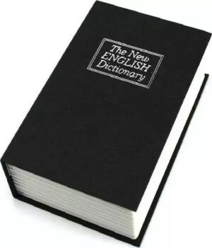 Βιβλίο Χρηματοκιβώτιο Με Κλειδαριά The New English Dictionary Μαύρο KBS-802