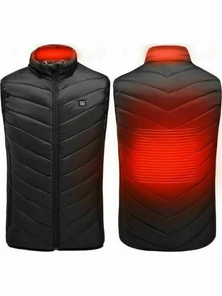 Γιλέκο Εργασίας Θερμαινόμενο Μαύρο TEG-8