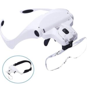 Γυαλιά Εργασίας Μεγεθυντικά με Διάφανους Φακούς και Led Φως 9892B2