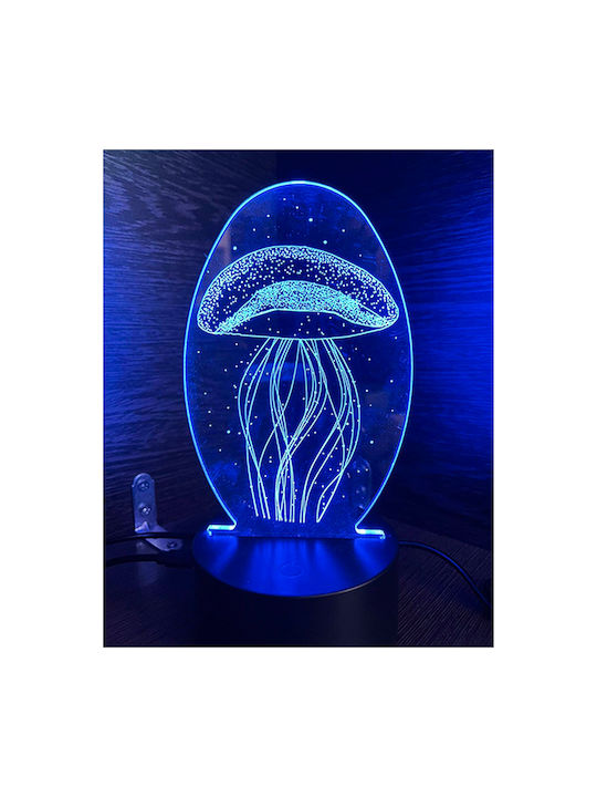 Διακοσμητικό Φωτιστικό 3D Illusion LED Πολύχρωμο 01142