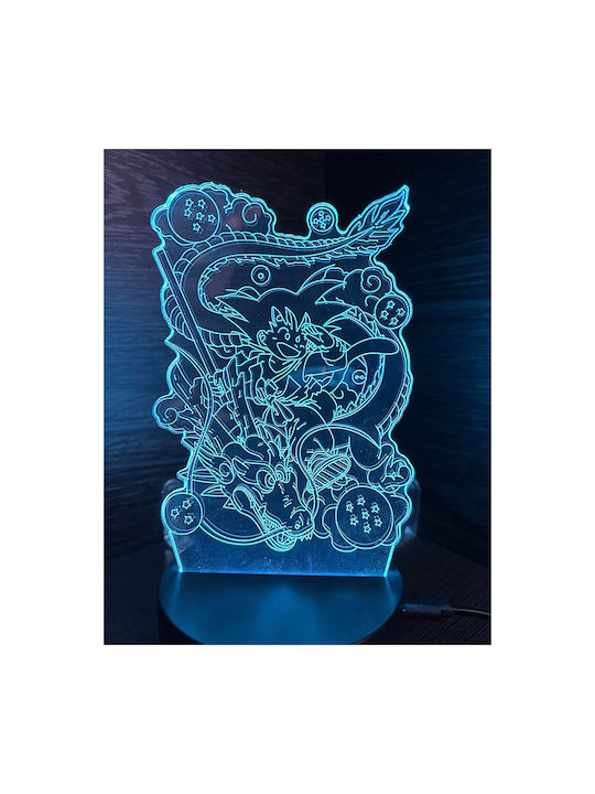 Διακοσμητικό Φωτιστικό 3D Illusion LED Πολύχρωμο 01142