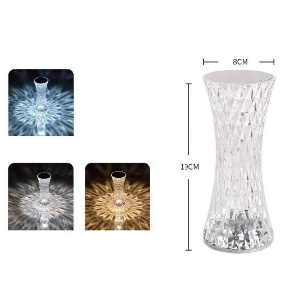 Διακοσμητικό Επιτραπέζιο Φωτιστικό LED "Crystal Touch" Andowl Q-TL151