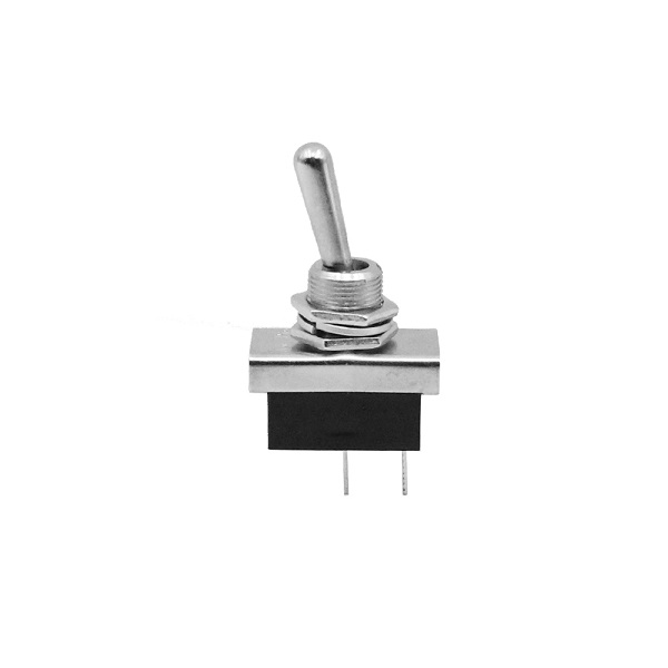 Διακόπτης Αεροπορικού Τύπου On – Off 2 Pins 12V – 24V 10Α XM-W14442 Ασημί