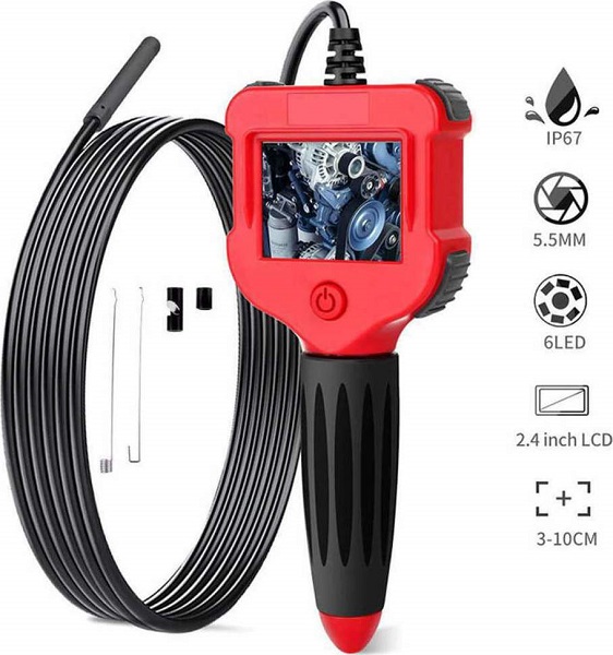 Ενδοσκοπική Κάμερα με Ανάλυση 1280x720 pixels και Καλώδιο 5m Dodosee