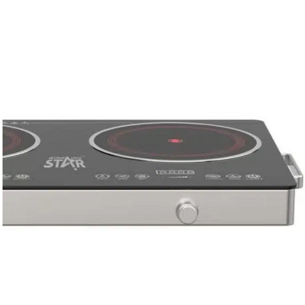 Εστία Διπλή Επαγωγική Επιτραπέζια Μαύρη 1800w Winning Star ST-9676