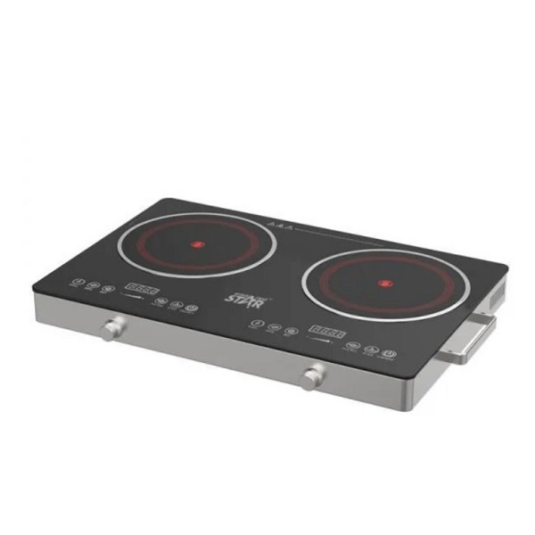 Εστία Διπλή Επαγωγική Επιτραπέζια Μαύρη 1800w Winning Star ST-9676