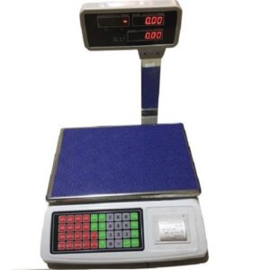 Ζυγαριά Λιανικής Ηλεκτρονική με Κολώνα και Δυνατότητα Εκτύπωσης Ετικετών με Ικανότητα Ζύγισης 40kg και Υποδιαίρεση 5gr ACS-P02