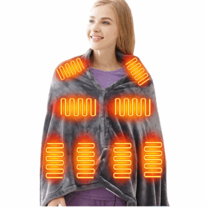 Ηλεκτρική Θερμαινόμενη Κάπα Κουβέρτα USB 80x150cm σε Γκρι Χρώμα LT-8096