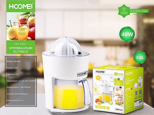 Ηλεκτρικός Στίφτης 40W με Χωρητικότητα 800ml Λευκός Hoomei HM-6950