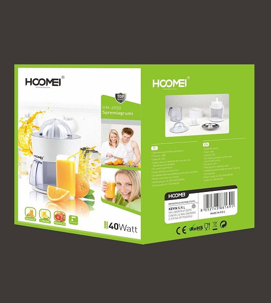 Ηλεκτρικός Στίφτης 40W με Χωρητικότητα 800ml Λευκός Hoomei HM-6950