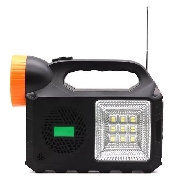 Ηλιακό σύστημα φωτισμού & φόρτισης με 3 Λάμπες LED FM Radio MP3 Bluetooth GD-102