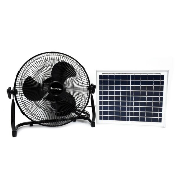 Ηλιακός Ανεμιστήρας Φορητός Επιδαπέδιος 36cm 15W 12000mAh 3 Ταχυτήτων