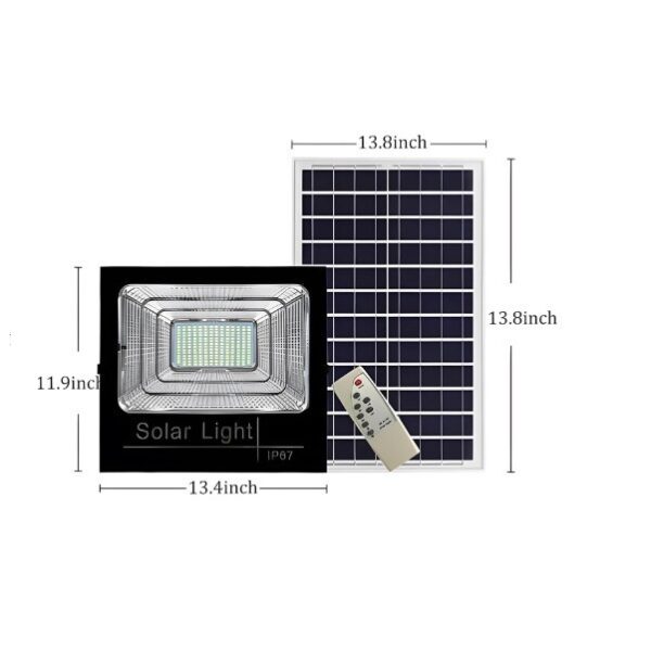 Ηλιακός Προβολέας 425LED 800W IP67 6500K με Φωτοβολταϊκό Πάνελ & Τηλεχειριστήριο FOYU F31