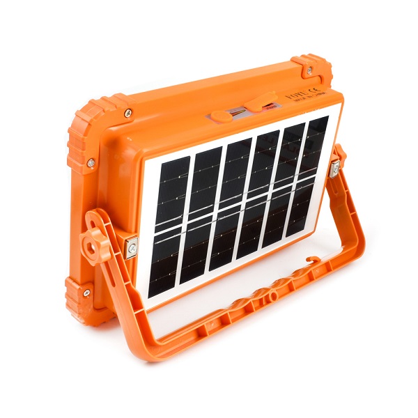 Ηλιακός Προβολέας Φορητός 336LED 300W Powerbank 12000mAh IP66 Foyu FO-11-10 – Πορτοκαλί