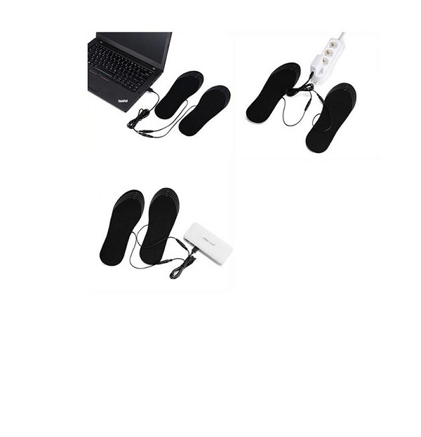 Θερμαινόμενοι Πάτοι Παπουτσιών με Ρυθμιζόμενο Μέγεθος, Κατάλληλοι για Νούμερα 41-46 σε Μαύρο Χρώμα