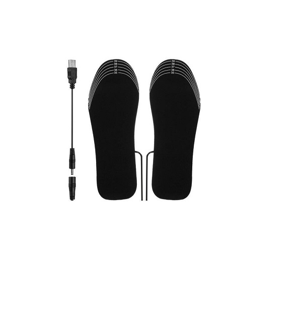 Θερμαινόμενοι Πάτοι Παπουτσιών με Ρυθμιζόμενο Μέγεθος, Κατάλληλοι για Νούμερα 41-46 σε Μαύρο Χρώμα