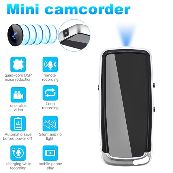 Καταγραφικό Ήχου Mini Keychain Camera Digital Voice Video Recorder Wireless 008952