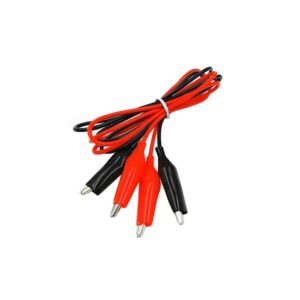 Κροκοδειλάκια με Καλώδιο Σετ Μαύρο - Κόκκινο XM-W12409-1