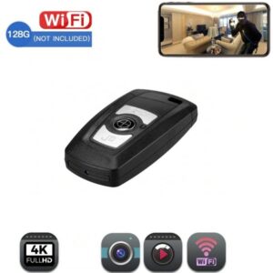 Κάμερα Κρυφή Μπρελόκ Αυτοκινήτου με Wifi Ανάλυση 4K Υποστήριξη micro SD έως 128 GB 17709-5