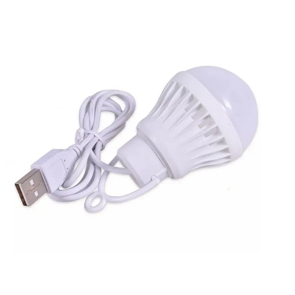 Λάμπα LED με τροφοδοσία από USB λευκό φως 3W