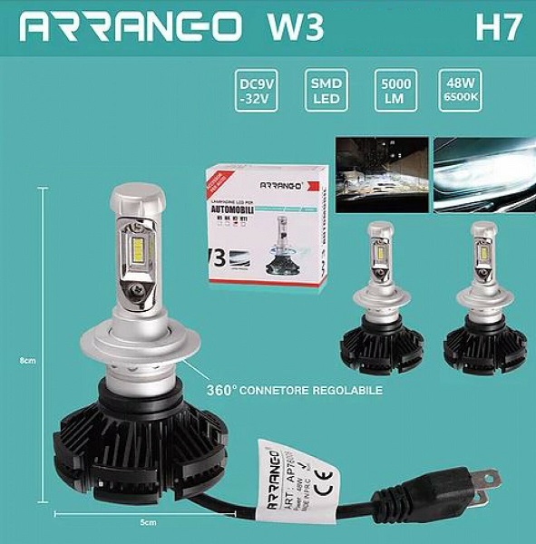 Λάμπες Αυτοκινήτου H7 LED Ψυχρό Λευκό 48W 2τμχ