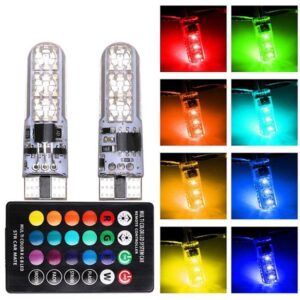 Λάμπες Αυτοκινήτου RGB T10  - W5W LED 12V 2τμχ 69CVQ