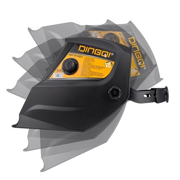 Μάσκα Ηλεκτροκόλλησης Οπτικού Πεδίου 93x43mm Μαύρη Dingqi