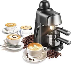 Μηχανή Espresso 800W Πίεσης 5bar για cappuccino Μαύρη Sokany SK-6810