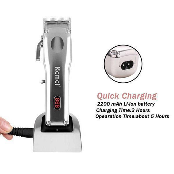 Κουρευτική Μηχανή Ασημί KM-9360 Kemei