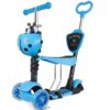 Πατίνι Παιδικό Αναδιπλούμενο Τρίτροχο με Κάθισμα Μπλε