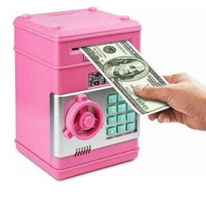 Κουμπαράς Παιδικός Πλαστικός Ηλεκτρονικό Χρηματοκιβώτιο 13.5x12.5x19cm
