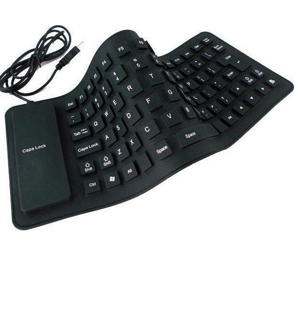 Πληκτρολόγιο Σιλικόνης Μαύρο