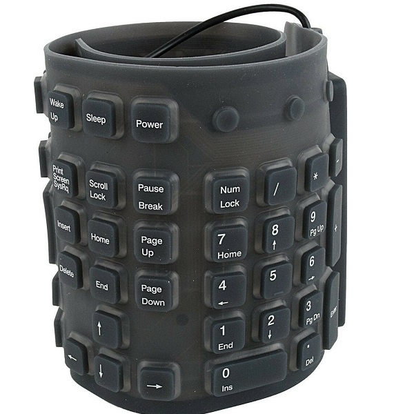 Πληκτρολόγιο Σιλικόνης Μαύρο
