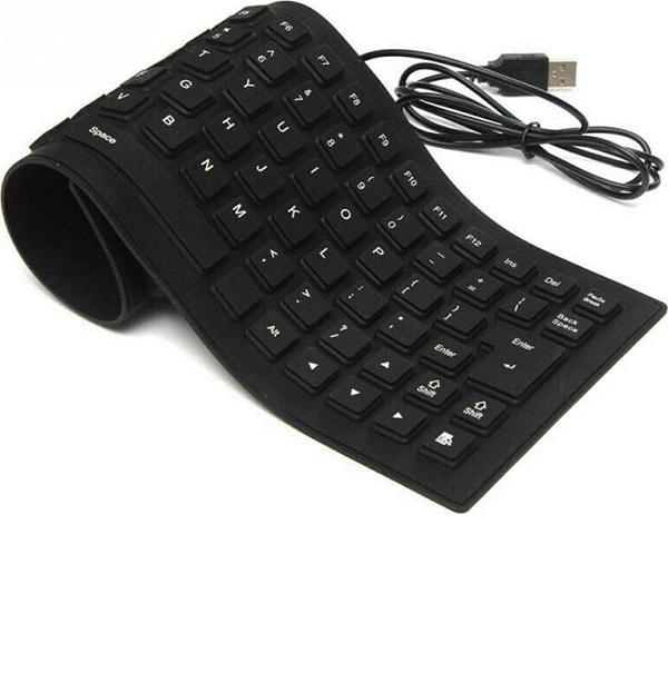 Πληκτρολόγιο Σιλικόνης Μαύρο