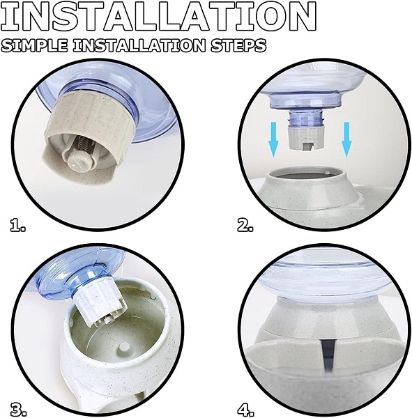 Ποτίστρα νερού αυτόματη για κατοικίδια πλαστικό 9623