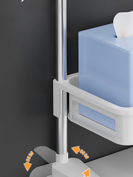 Ραφιέρα Μπάνιου Επιτοίχια Πλαστική με 2 Ράφια 102990