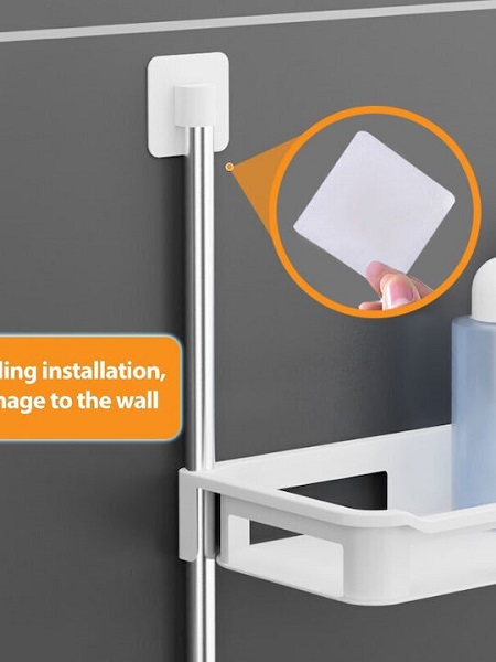 Ραφιέρα Μπάνιου Επιτοίχια Πλαστική με 2 Ράφια 102990