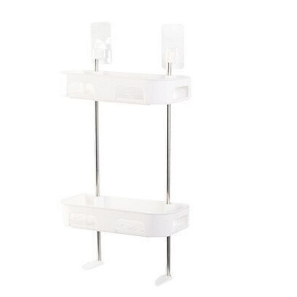 Ραφιέρα Μπάνιου Επιτοίχια Πλαστική με 2 Ράφια 102990