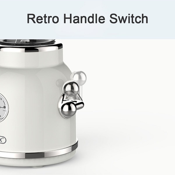 Ρετρό Αποχυμωτής Φρούτων/Μπλέντερ Παρασκευής Smoothies 300W Λευκός 600ML CM66