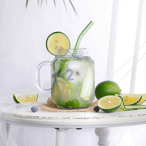 Ρετρό Αποχυμωτής Φρούτων/Μπλέντερ Παρασκευής Smoothies 300W Λευκός 600ML CM66