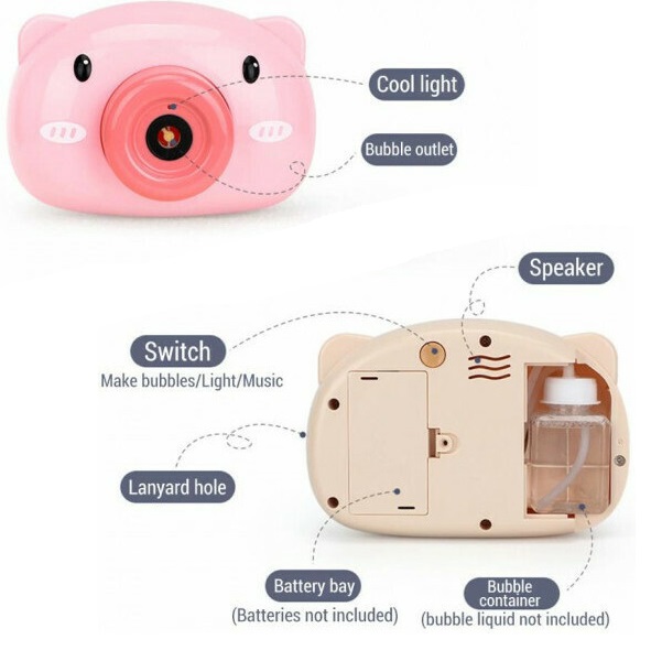 Σαπουνόφουσκες Φωτογραφική Μηχανή Φυσαλίδων Γουρουνάκι