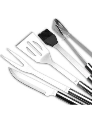 Σετ Εργαλεία Μπάρμπεκιου 5τμχ με Θήκη Μεταφοράς 16179-17